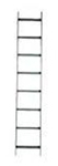 NextFrame Ladder Rack Straight Section 6ft. L x 6in. W Black