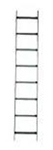 NextFrame Ladder Rack Straight Section 6ft. L x 6in. W Gray