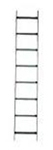 NextFrame Ladder Rack Straight Section 6ft. L x 12in. W Black