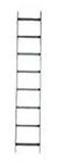 NextFrame Ladder Rack Straight Section 6ft. L x 12in. W Gray