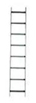 NextFrame Ladder Rack Straight Section 6ft. L x 18in. W Black