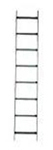 NextFrame Ladder Rack Straight Section 6ft. L x 24in. W Black