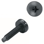 500 Pieces Black 10/32 Phillips Truss-Head Rackscrews with Factory Installed Washers