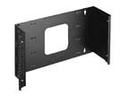 Hinged Panel Mount 6in. Deep 6 Spaces HPM Series Black Powder Coat finish