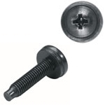 500 Pieces Phillips 10/32 Captive Washer Rackscrews packed in reusable jar Steel Black finish