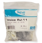 Module Voice RJ-11 EZ 25 PK White