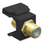 Module F-Type Gold Plated 3 GHZ Black