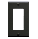 Face Plate Decorex 1-Gang Black