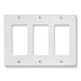 Face Plate Decorex 3-Gang White