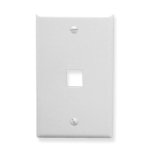 Face Plate Flat 1-Gang 1-Port White