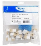 Module Cat 5E HD 25 PK White