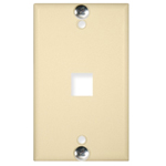 Wall Plate Phone Flush 1-Port Ivory