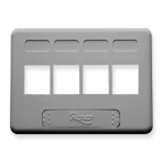 Face Plate Furniture NEMA 4-Port Grey