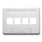 Face Plate Furniture NEMA 4-Port White