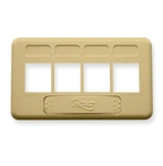 Face Plate Furniture TIA 4-Port Ivory