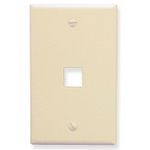 Face Plate Oversized 1-Port Almond