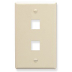 Face Plate Oversized 2-Port Almond