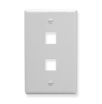 Face Plate Oversized 2-Port White