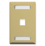 Face Plate ID 1-Gang 1-Port Ivory