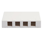 Surface Mount Box 4-Port White