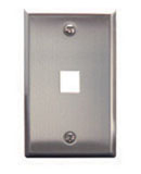 Face Plate Stainless Steel 1-Gang 1-Port