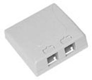 Surface Mount Box Elite 2-Port White