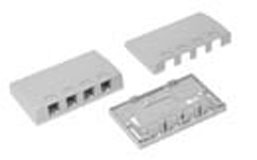 Surface Mount Box Elite 4-Port Ivory