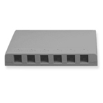 Surface Mount Box Elite 6-Port Grey