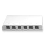 Surface Mount Box Elite 6-Port White