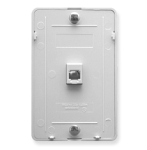 Wall Plate Telephone 6P6C White