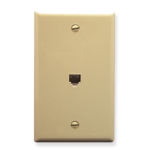 Wall Plate Voice 6P6C Ivory