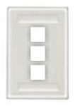 Face Plate Rear-Loading 9 Port Double Gang White