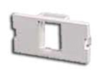 AV Unloaded Module Keystone 1 Port Flat 1 Unit Gray