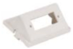 AV Unloaded Module SC Angled 1 Duplex 1.5 Unit Office White