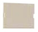 AV Module Blank 1.5 Unit Electric Ivory