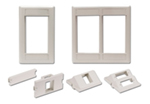 iStation Modular Plate Frame Double Gang Office White