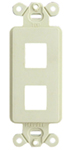 Decorator Outlet Frame 2 Port Electric Ivory