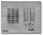 Stainless Steel Vandal Resistant Entry Phone with Keypad Flush Mount with the included Rough-In Box or Surface Mount with an Optional VE-6x7