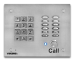 VoIP Stainless Steel Vandal Resistant Entry Phone with Keypad and Built-In Entry System Flush Mount with the included Rough-In Box or Surface Mount with an Optional VE-6x7 with Enhanced Weather Protection (EWP)