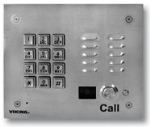 Stainless Steel Vandal Resistant Entry Phone with Keypad Color Video Camera Flush Mount with the included Rough-In Box or Surface Mount with an Optional VE-6x7 with Enhanced Weather Protection (EWP)