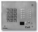 Stainless Steel Vandal Resistant Entry Phone with Keypad Color Video Camera Flush Mount with the included Rough-In Box or Surface Mount with an Optional VE-6x7