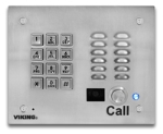 VoIP Stainless Steel Vandal Resistant Entry Phone with Keypad Built-In Entry System and Analog Color Video Camera Flush Mount with the included Rough-In Box or Surface Mount with an Optional VE-6x7 with Enhanced Weather Protection (EWP)