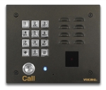 Oil Rubbed Bronze Vandal Resistant Entry Phone with Keypad and Proximity Card Reader Flush Mount with the included Rough-In Box or Surface Mount with an Optional VE-6x7 with Enhanced Weather Protection (EWP)