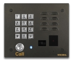 Oil Rubbed Bronze Vandal Resistant Entry Phone with Keypad Color Video Camera and Proximity Card Reader Flush Mount with the included Rough-In Box or Surface Mount with an Optional VE-6x7 with Enhanced Weather Protection (EWP)