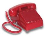 Red Hot-Line Desk Phone with Non-Volatile Memory Field Programmable