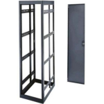 44 Space (77in. ) 26in. Deep Gangable Rack Less Rear Door Black Finish ***Drop Ship Only***