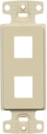 NetSelect Decorator Frame 1 Gang 2 Port Ivory