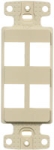 NetSelect Decorator Frame 1 Gang 4 Port Ivory