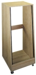 24 Space 42in. Oak Sloped Studio Rack with Coasters OSR Series