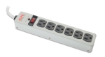 APC Essential SurgeArrest 6 Outlet 10 Foot Cord 120V Metal